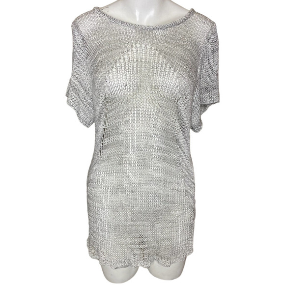 Helmut Lang Open Knit Tunic Sweater /Dress/ Cover-up Size M - Picture 11 of 11
